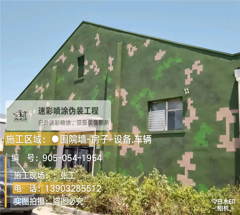 伊春外墙数码迷彩漆施工报价清单（100㎡标准墙面测算）